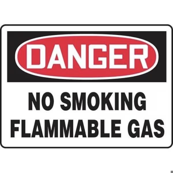 Accuform OSHA DANGER SAFETY SIGN NO SMOKING MCHG073VA MCHG073VA - main